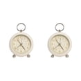 thumbnail image 4 of Reloj despertador Sidaley duradero y resistente cronometraje fiable diseño minimalista blanco lechoso 2piezas, 4 of 6