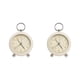 thumbnail image 3 of Reloj despertador retro Methold minimalista blanco lechoso, 3 of 6