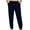 Navy, variant on Dagugfen Pants for Men Tapered Leg Drawstring Elastic Waist Fitted Lightweight Gym Running Sports Pants