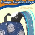 thumbnail image 5 of Sun and Moon Gothic Pattern 17" School Backpacks for Teens,Waterproof Oxford Fabric,S-Shape Padded Straps for School,Travel,Hiking,Camping, 5 of 6
