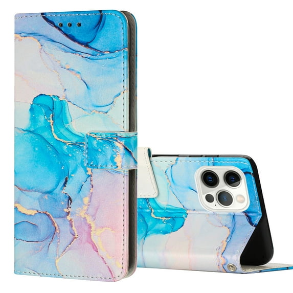 Allytech for iPhone 14 Pro Max Case, PU Leather Flip Wallet Case with Card Slot & Kickstand & Wrist Strap Shockproof Protective Case for iPhone 14 Pro Max 6.7" 2022 Women Men, Green