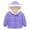Purple, variant on ShomPort Boys Girls Winter Hooded Pocket Toddler Solid Color Padded Lined Thick Jacket 1-8 Years