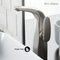 thumbnail image 3 of Chateau Single Hole, Single-Handle, High Arc Bathroom Faucet in Brushed Nickel, 3 of 12