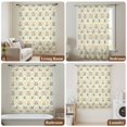 thumbnail image 6 of Yellow Flower Pattern Sheer Curtains 96" Long, Vintage Botanical Floral Simple Yellow Light Filering Curtains, Privacy Drapes Simi Floor to Veiling Curtain for Living Room Large Window Treatment, 6 of 9