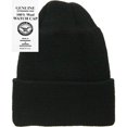 thumbnail image 3 of HLONK Wool Watch Cap Beanie  100% Wool  Military Style  Made in USA  One Size  Black  Single, 3 of 3