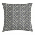 thumbnail image 1 of Abstract Throw Pillow Cushion Cover, Floral Inspired Figures and Shapes Oriental Bohemian Feels, Decorative Square Accent Pillow Case, 20" X 20", Dimgray Champagne and Pale Tan, by Ambesonne, 1 of 2