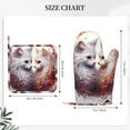 thumbnail image 3 of Honeii White Red Cat Couple patten Oven Mitts and Pot Holders Sets, Baker Oven Mitts, Mittens for Kitchen Decor, Baking Lover over Gloves Gifts, 3 of 7