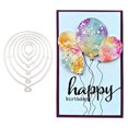 thumbnail image 2 of Balloon Metal Cutting Dies Stencil DIY Scrapbooking Album Paper Card Template Mold Embossing Craft Decoration, 2 of 12