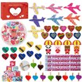 thumbnail image 1 of Avión de espuma para niños con tarjeta, Día de San Valentín, intercambio en el aula, papelería de amor, pellizco, juguetes de fiesta, 1 of 4