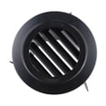 thumbnail image 4 of Black Abs Round Ventilation Hose Diffuser Grille Cover Wall Ceiling Mounting 75Mm, 4 of 10
