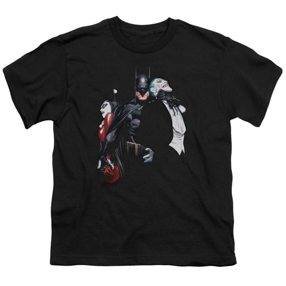 Batman - Joker Harley Choke - Youth Short Sleeve Shirt - Large