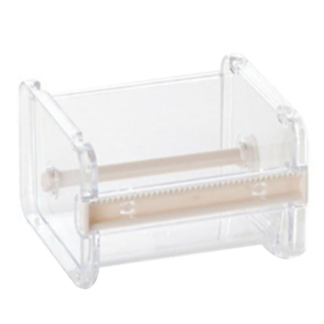 HLONK Washi Tape Dispenser Cutter Washi Tape Dispenser Washi Tape Storage Dispenser Tape Cutter Washi Tape Dispenser Cutter Transparent 2 Serrated Bars ABS Plastic Stackable Tape Holder