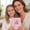 Pink, variant on Photo Album 100 Sheets 4R 6 Inch, Linen - Textured Fabric Cover, Pink, For Storing And Displaying Memories, Ideal For S & Teens, 1 Album