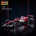 thumbnail image 3 of Bburago 1:43 2022 Alfa Romeo F1 Formula Racing Team C42 #24 Guanyu Zhou #77 Valtteri Bottas Alloy Car Model Collection Kids Toys, 3 of 4