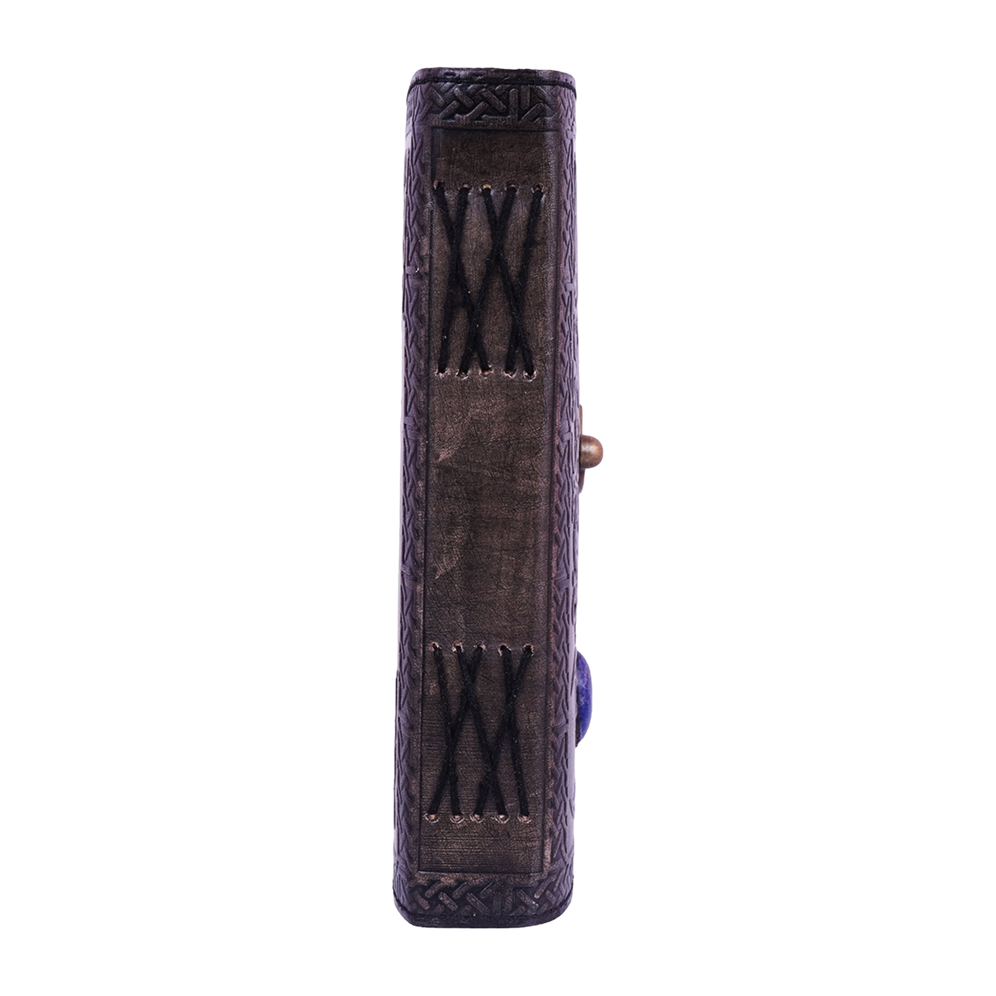 Book Of Shadows Embossed Leather Journal w/Metal Closure - 6"x8 Inch Handmade for Writing, Spells, Sketching, Ritual Notes & Spiritual Gifts Collection.