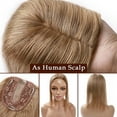thumbnail image 5 of SEGO Clip in Hair Extensions Human Hair Toppers 100% Real Human Hair Topper for Thinning/Loss Hair Natural Black Hair Pieces, 5 of 9
