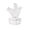 B007- White, variant on Half Face Masquerade Mask, for Women and Men with Glitter Rhinestone Eye Mask, Dress Up Mardi Gras and Halloween Party Mask