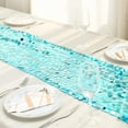"BalsaCircle 13""x108"" Turquoise Sequin Table Runner - Sparkle Party ...