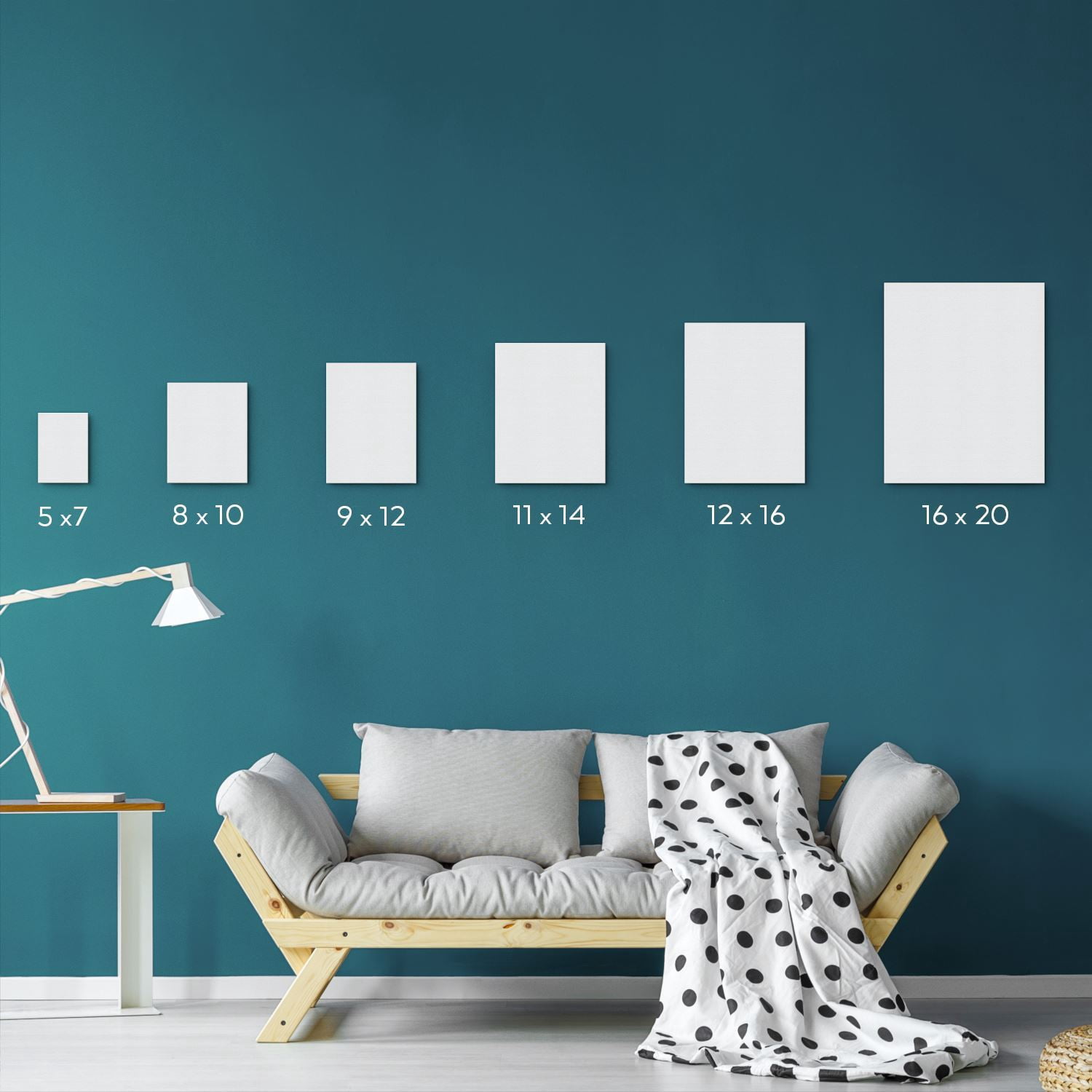 Arteza Canvas Panels, Premium, White, 11"x14", Blank Canvas Boards for Painting - 14 Pack