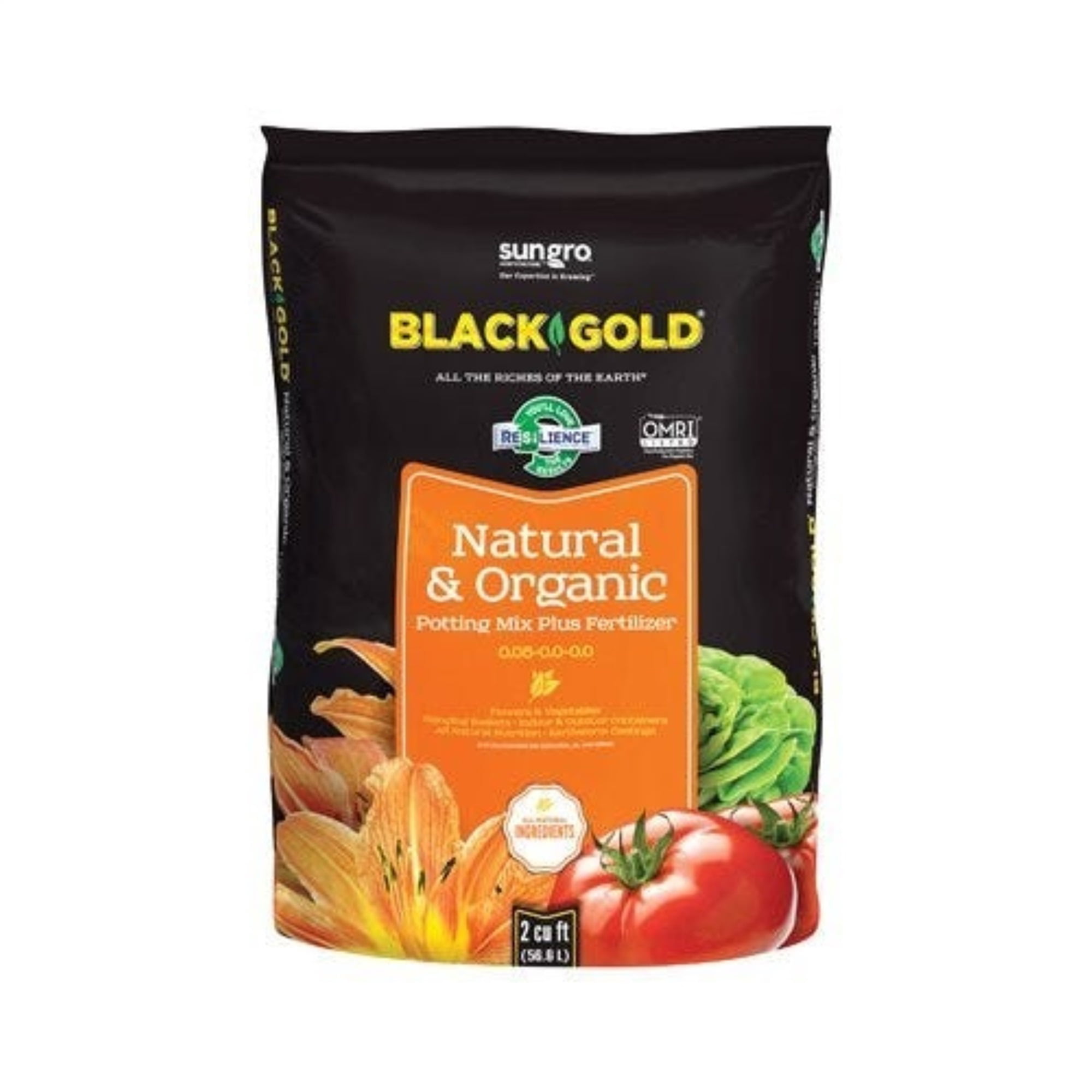 2 Cubic Feet SunGro Black Gold Natural and Organic Just Coir Soil Amendment Mix 