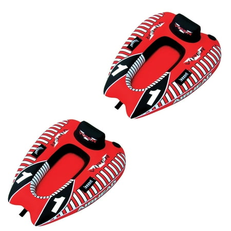 - AIRHEAD AHVI-F1 Viper 1 Single Rider Cockpit Inflatable Lake Water Tube (2 Pack)