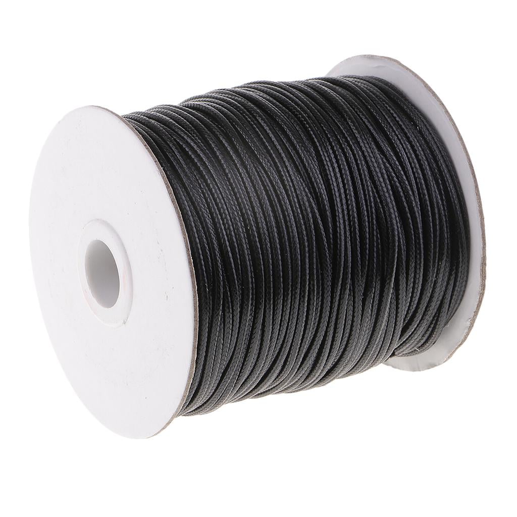 S SERENABLE 2pcs 2mm Waxed Cotton Cord Beading String DIY Jewelry Making Macrame Supplies