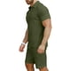 thumbnail image 3 of Conjunto de polo y pantalones cortos KUYIGO para hombre, trajes de verano, 3 of 5