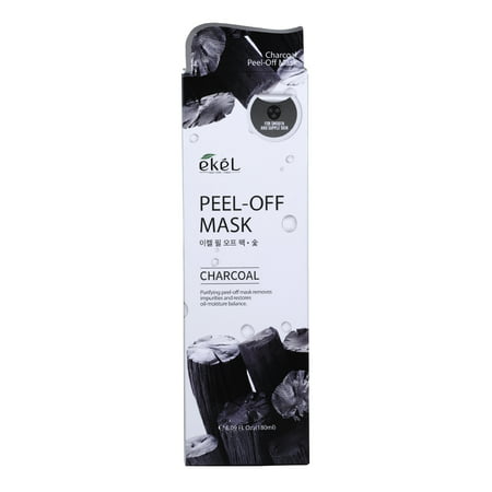Ekel Peel Off Pack Charcoal 6.09 oz (Best Peel Off Mask For Acne Scars)