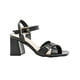 thumbnail image 4 of Zapatilla Tacon Ancho Charol Negro Correa Elegante Oficina negro 23, 4 of 7