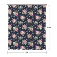 thumbnail image 5 of Pioneer Flower Floral Print Pattern Shower Curtain 72"x84", Bathroom Decorative Shower Curtain Set with 12 Hooks, Waterproof Washable, 5 of 6