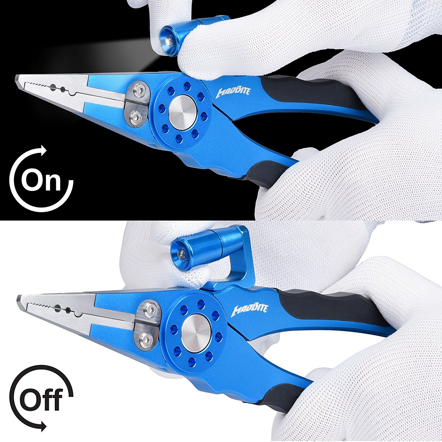 madbite aluminum fishing pliers