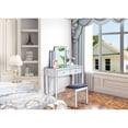 thumbnail image 4 of Newboti Furniture W 39.4 inch X D 15.7 inch X H 31.5 inch Mirror desktop dressing table, 2 drawer dressing table, suitable for female and girl home offices 76357, 4 of 6