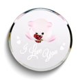 thumbnail image 3 of I LOVE YOU Bear with Red Crystal Heart Handcrafted Glass Figurine QGM19256, 3 of 4