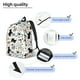 thumbnail image 3 of Disketp Funny Puppy print Canvas Backpack Lightweight Travel Daypack Student Rucksack Laptop Backpack-, 3 of 5