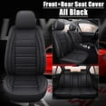 thumbnail image 3 of WRWolf Universal SUV Sedan Truck Crew Cab Car 5-Seat Covers Front & Rear Full Set PU Leather Breathable Waterproof Seat Cushion Protector, 3 of 9