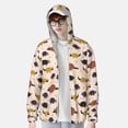 thumbnail image 2 of Rocae Cute Armadillo1 Breathable Sun Protection Hoodie Quick-Dry Lightweight Long Sleeve Hoodie Unisex Running Sports Shirt-XX-Large, 2 of 7