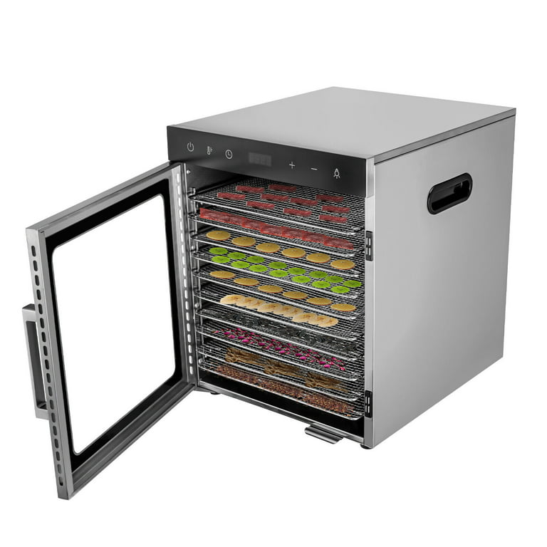 10 Tray Food Dehydrator Machine Stainless Steel Meat Jerky Dryer