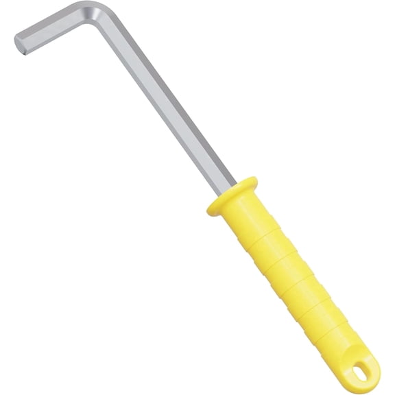 12mm Hex Key Allen Wrench, Internal Hexagonal Wrench, L Shaped Long Arm CR-V Repairing Tool with Plastic Handle