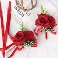 thumbnail image 3 of 2PCS Wrist Corsage, Wedding Bridesmaid and Bridal Wrist Flower Corsage Hand Flower Decor for Prom Party Wedding, 3 of 7