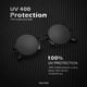 thumbnail image 3 of Gafas de sol KALIYADI redondas polarizadas retro de metal UV47 mm (paquete de 2), 3 of 7
