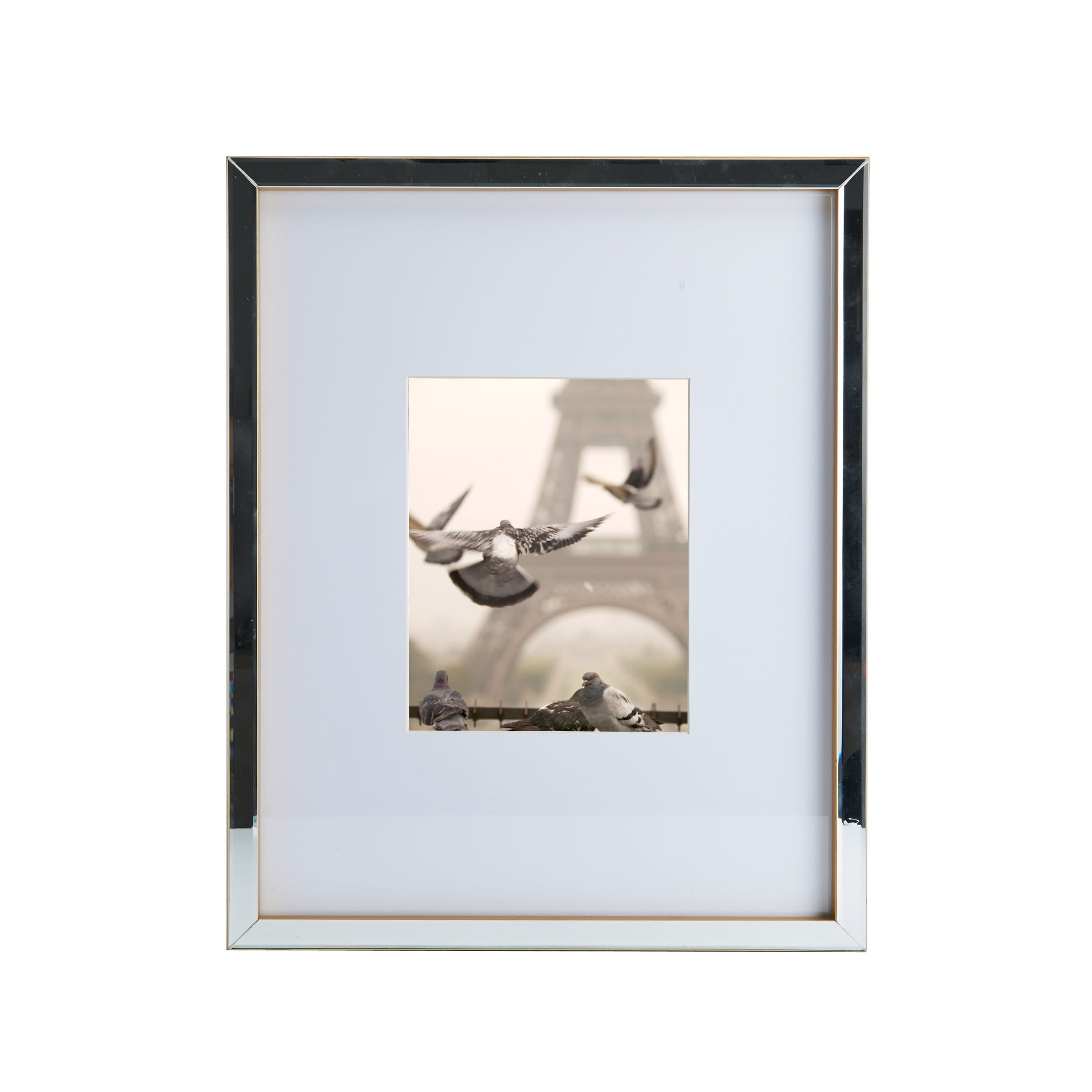 Mikasa Mirror Gallery Frame With Gold Sides 17x21 Frame Holds