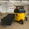 thumbnail image 2 of 6-Pack DXVA19-1600 Foam Filter,Compatible with DEWALT Wet & Dry Vacuums 6-16 Gallon DXV06P DXVC6910 DXV09P DXV10P DXV10PL DXV10SA DXV12P DXV14P DXV16P, Washable Reusable High Efficiency., 2 of 8