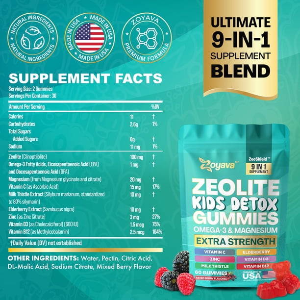 Zoyava Kids Detox Gummies - Immune support for ecommerce - Walmart
