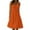 Orange, variant on Womens Summer Dresses Horkkom Casual Beach Tiered Mini Dresses Solid Color Sleeveless Sundresses Blue L