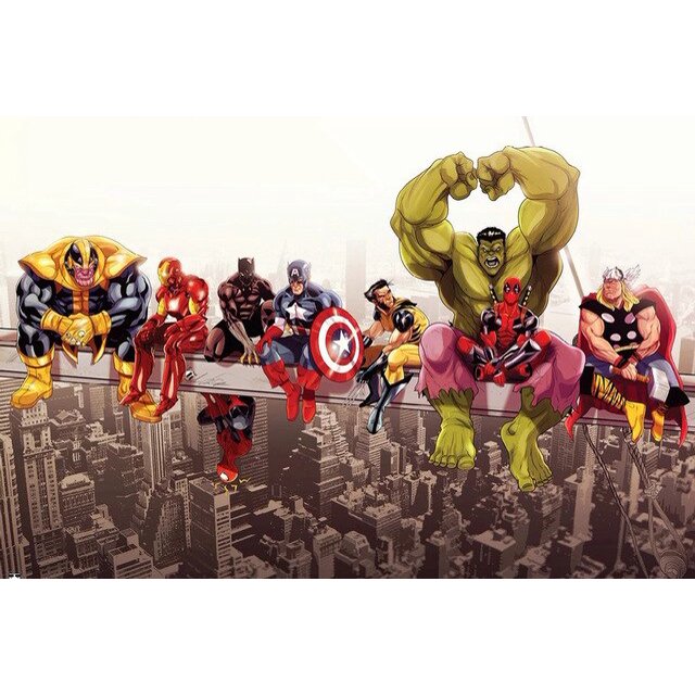 Disney Art Marvel Avengers Superhero Painting Diamond Painting Funny Movie Diamond Embroidery Wall Art Kids Room Home Decor20x25cm round Gao Jinjia LED