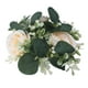thumbnail image 4 of Anillo de vela, portavelas pequeño de 9,8 pulgadas, decoración de regalos, coronas artificiales, corona de granja verde para bodas, fiestas de champán, 4 of 9
