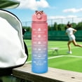 thumbnail image 5 of 750ML Water Bottles Big Water Bottle with Straw Travel Water Bottle with Time Marker Motivational Sports Water Bottle Waterbottles Clear Water Bottles Summer Essentials Gifts for Men Women, 5 of 7