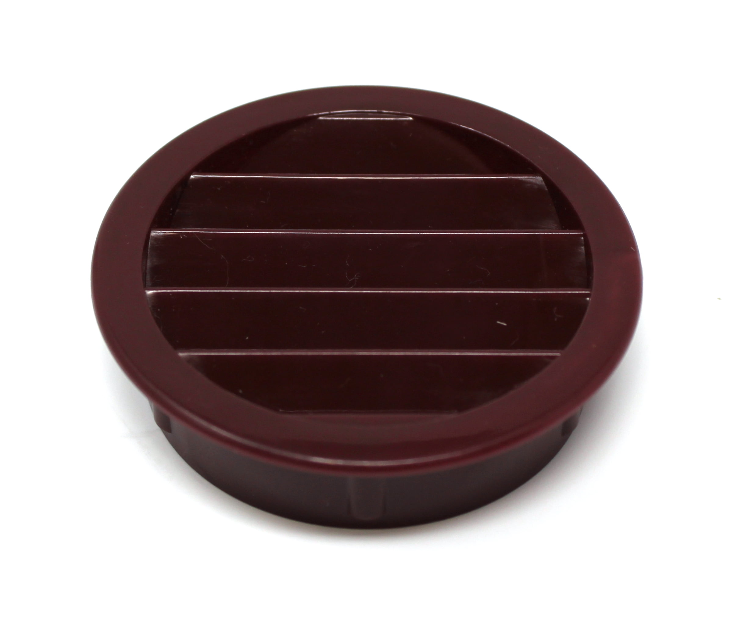 4 Pack 3" Brown Round Plastic Louver Soffit Air Vent