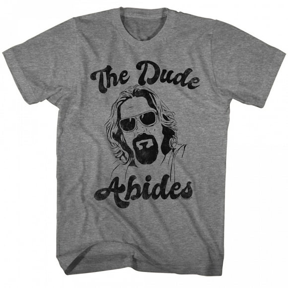 Big Lebowski The Dude Abides T-Shirt-Large