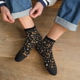 thumbnail image 3 of Fuzoiu Christmas Cookie Reindeer Print Adult Socks, Crew Moisture-wicking Socks, Unisex Cushion Crew Socks,Casual Sports Ankle Socks, 3 of 7